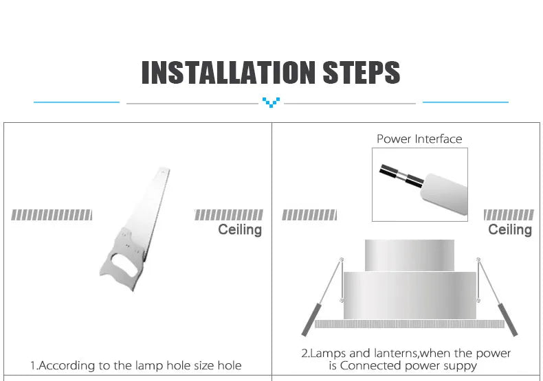 LED Downlight Waterproof 5W 7W 9W 12W 15W Dimmable Ceiling Lights Recessed Lamp Spot Light AC220V 230V for Bathroom Indoor light