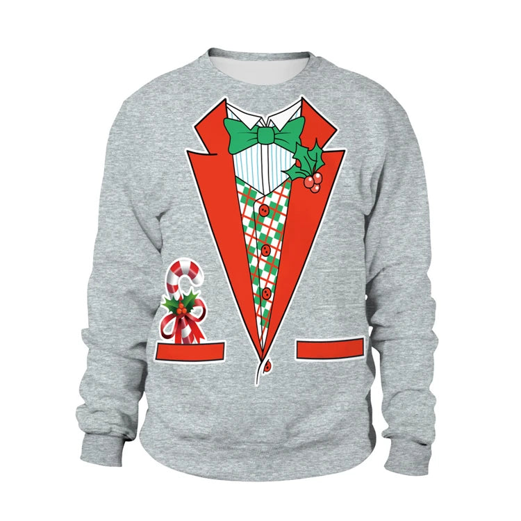 2024 Ugly Christmas Sweater For gift Santa Elf Funny Pullover Womens Mens Jerseys Party Birthday SnowmanXmas Sweatshirt