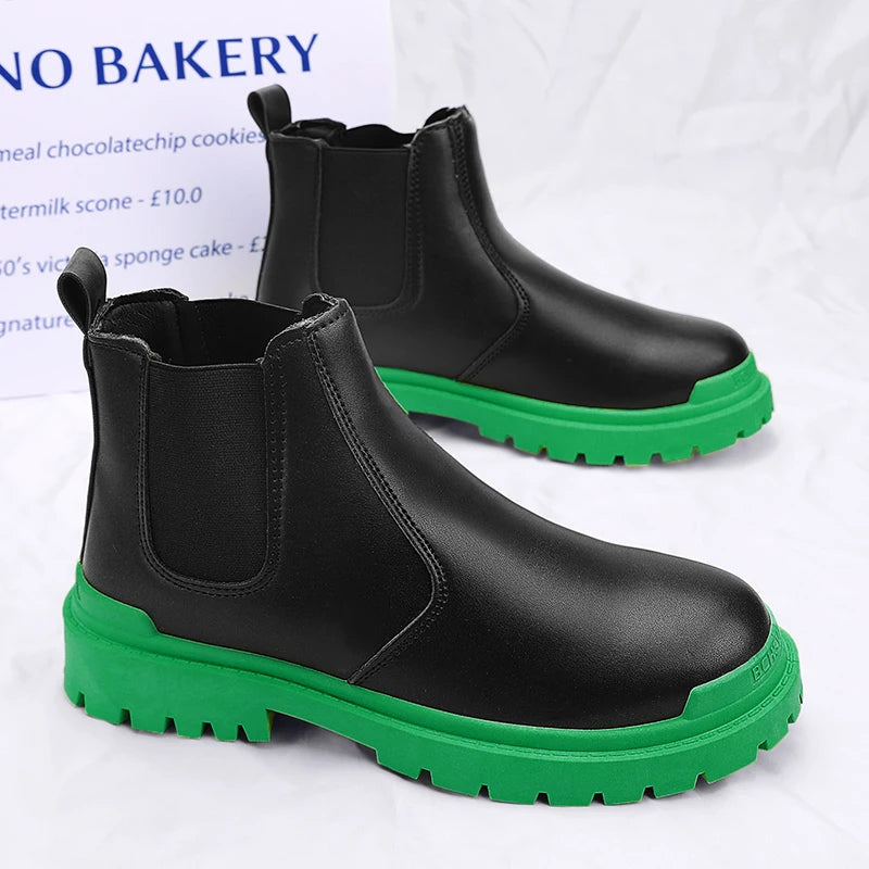 Scarpe da uomo impermeabili antiscivolo Water Proof in pelle stile britannico