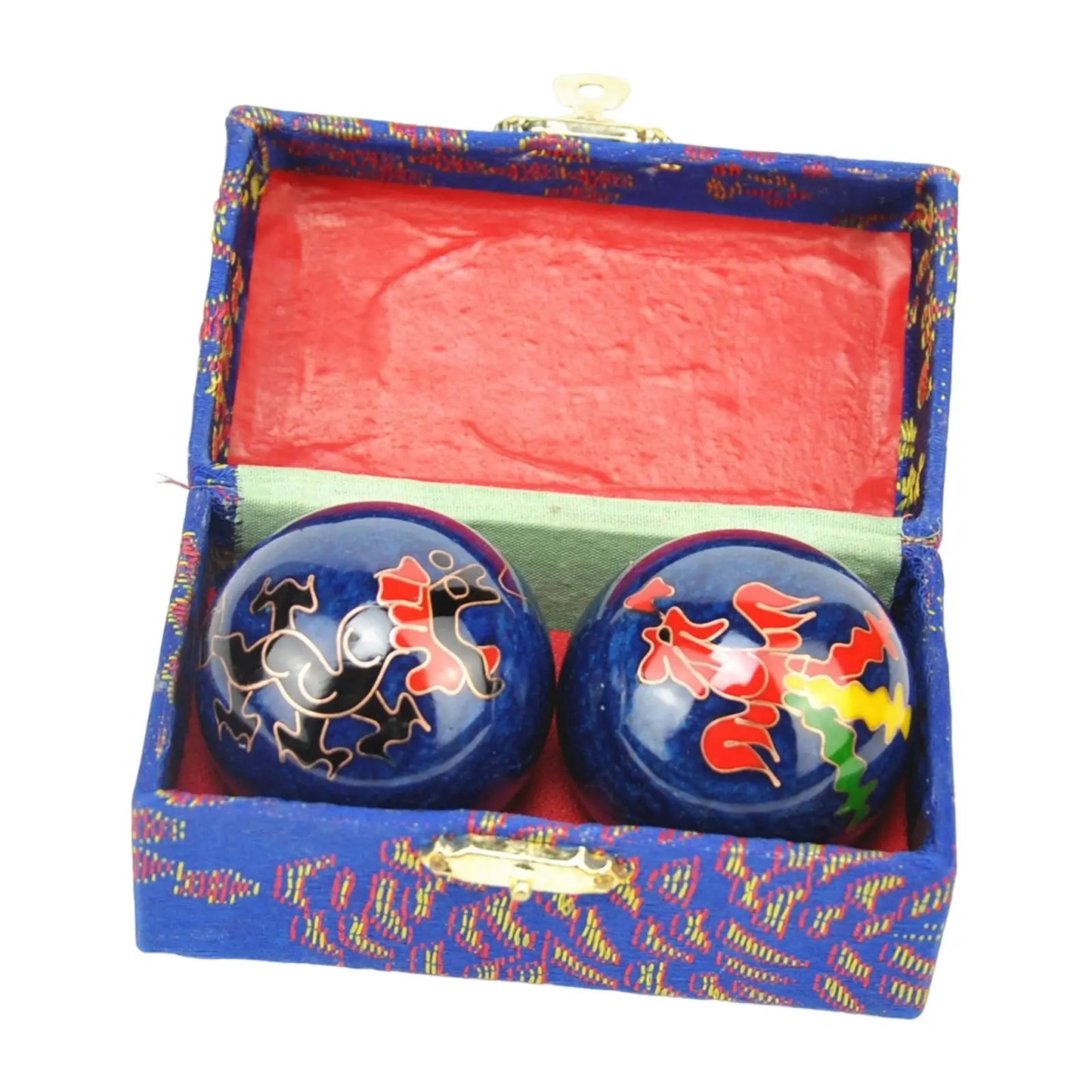 Portable Baoding Balls with Storage Box Durable for Children And Elderly