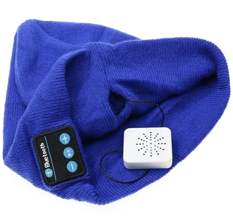 Earphone Cap Winter Keep Warm Knitting Hat with Bluetooth Music Hat Wireless Bluetooth Headphone MP3 Headset with Mic Sport Hat