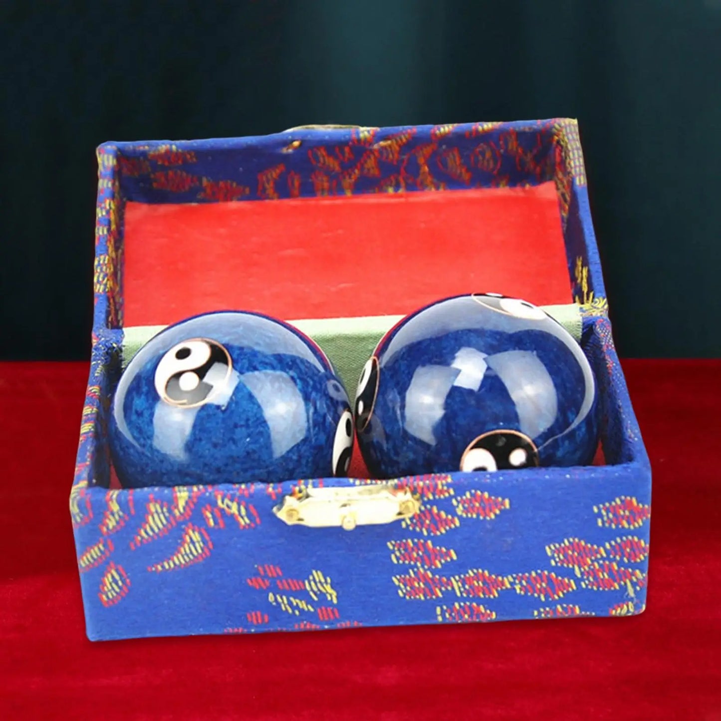 Portable Baoding Balls with Storage Box Durable for Children And Elderly