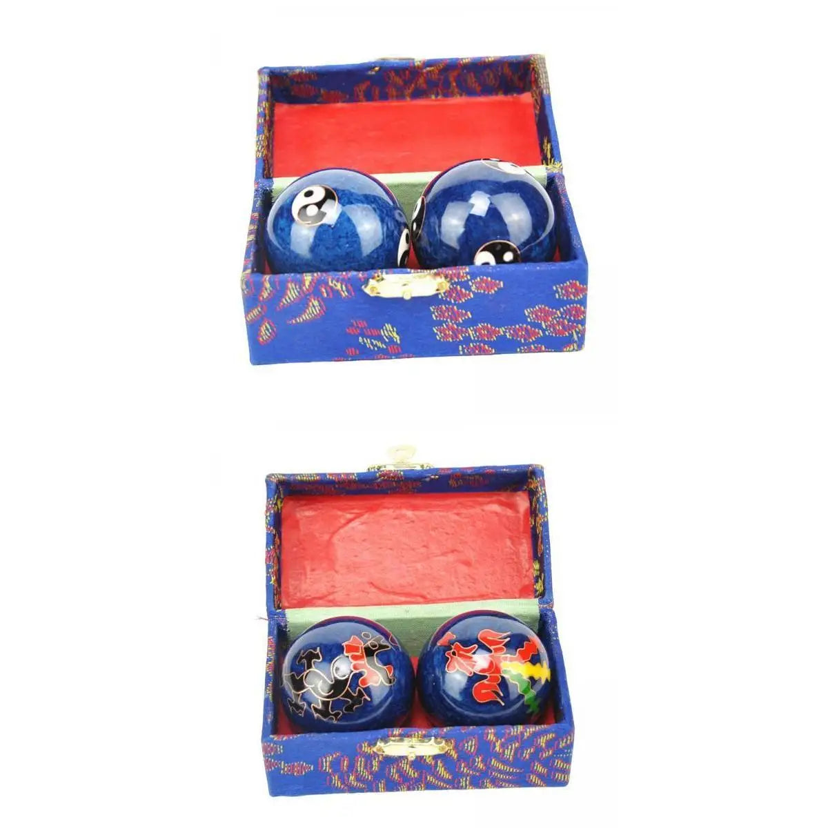 Portable Baoding Balls with Storage Box Durable for Children And Elderly