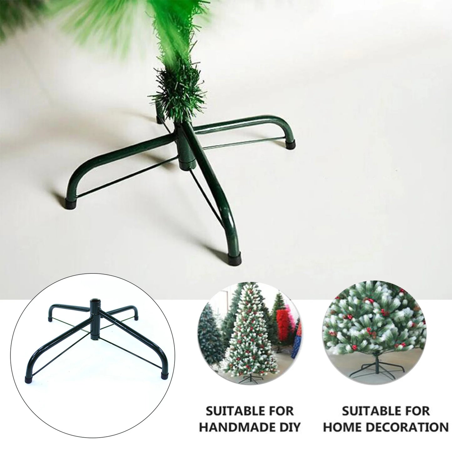 35/40/45/50cm Christmas Tree Base Stand Foldable Xmas Trees Bottom Mount Brackets Holiday Party Decoration Gadgets