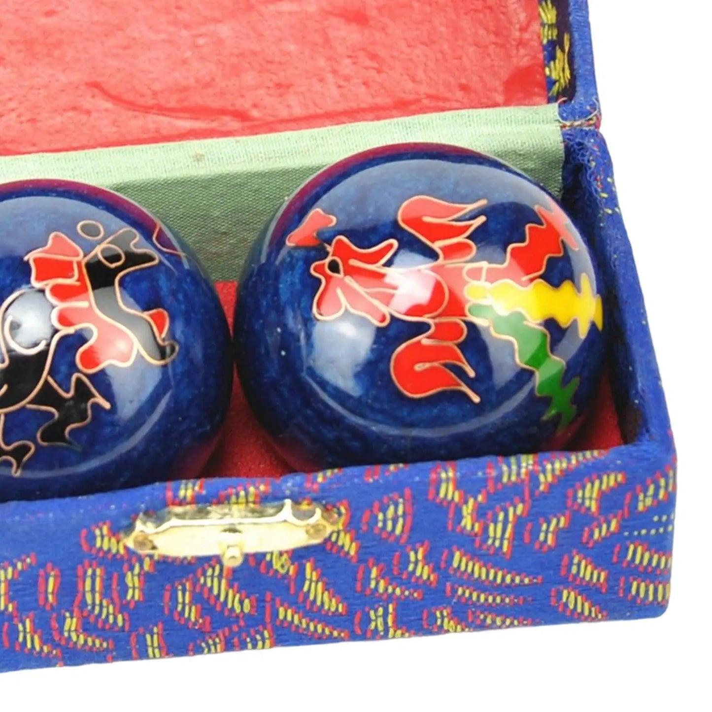 Portable Baoding Balls with Storage Box Durable for Children And Elderly