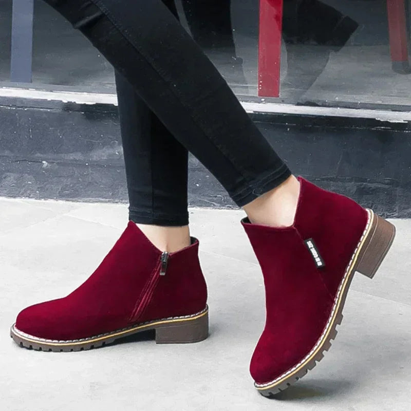 Scarpe donna in pelle scamosciata autunno inverno